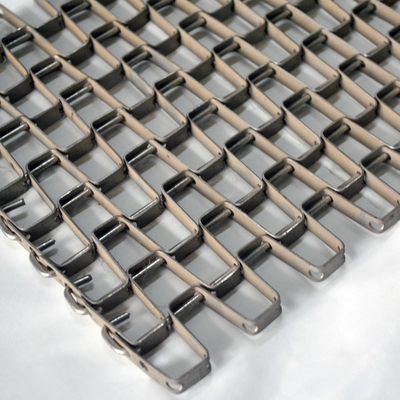 304 de aço inoxidável grande parede conveyor de honeycomb para processamento de alimentos