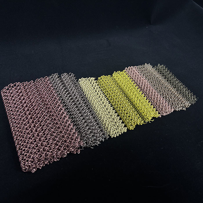 Cor-de-rosa de alumínio Chain Link Wire Mesh Cortina Para Decorativo
