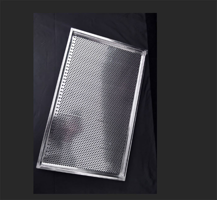 Customizable Stainless Steel Punching Metal Tray For Baking 1mm 1.5mm Wire Diameter