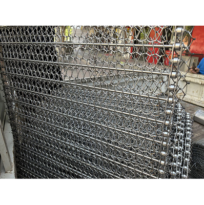 Pizza Oven 304 Stainless Steel Wire Mesh Conveyor Belt For Baking