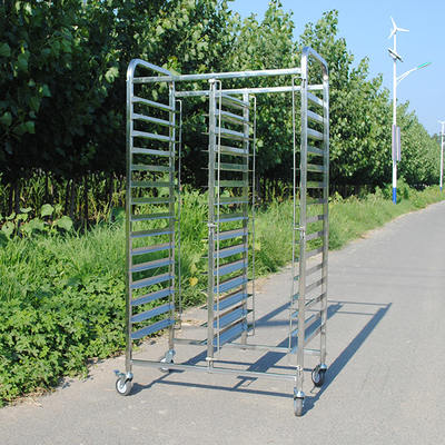 Customized 5-30 Layers Stainless Steel Tray Trolley For Bakery Cooling