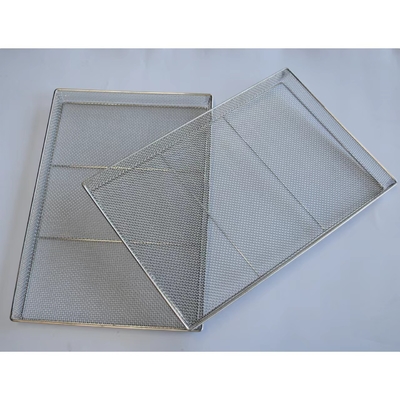 Customized Food Grade 40x60 304 Baking Mesh Tray Perforated For Cooling
