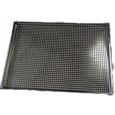 Bakeware de cozinha Retangular Pan de Forno de malha de aço inoxidável não pegajoso para secagem