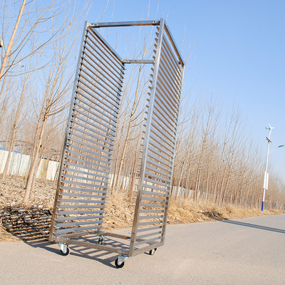 16pcs 60x80cm Trolley Forno de Forno / Trolley Forno Rotativo com Rodas