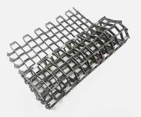 Grande Mural Cinturão transportador de metal malha com ferradura buraco quadrado para equipamentos de refrigeração