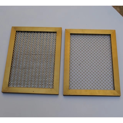 304 Material 3MM 5MM Feixe de Furo Crimped Decorativo Metal Mesh Screen aço inoxidável