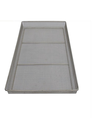 304 316 Stainless Steel Crimped Wire Mesh Tray For Drying And Dehydration