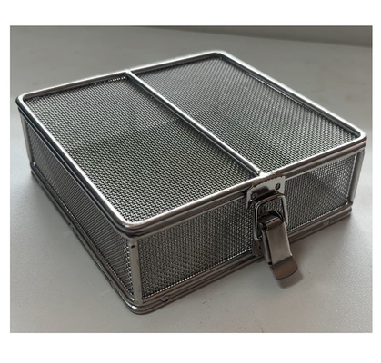 304 316 Rede de aço inoxidável bandeja quadrada para limpeza Anti bactérias