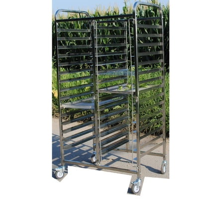 Caminhão de estantes de padaria personalizável de aço inoxidável 304 para padaria Fast Food Blast Freezer