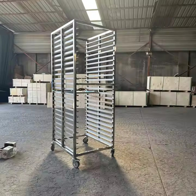 Trolley de estante de padaria de aço inoxidável 304 para assar