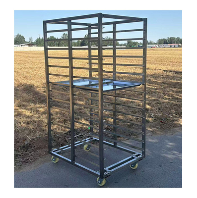 Customized 201 304 Stainless Steel Food Baking Tray Rack Trolley Bakery Cooling