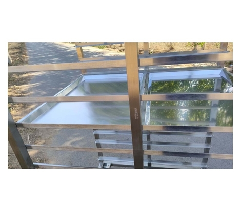 Hotel Restaurant Supplies Stainless Steel Bakery Bread Tray Rack Trolley Cart