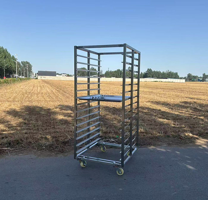 Customized Size 6 12 15 32 Layers Stainless Steel Tray Trolley For Food